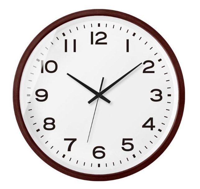 NordWood - Skandinavische Holzwanduhr Minimalistisches Design