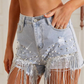 Frendorf | Luisa - Quasten Denim-Shorts