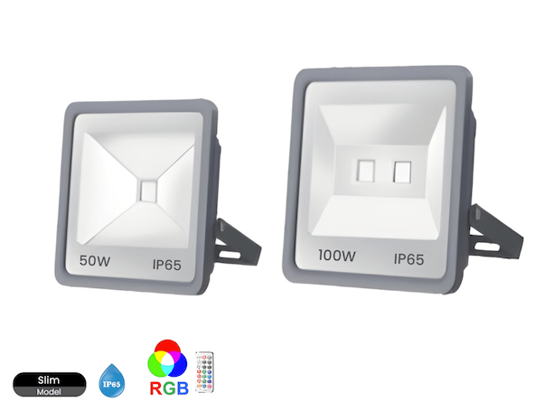 RGB LED Flutlicht mit Fernbedienung