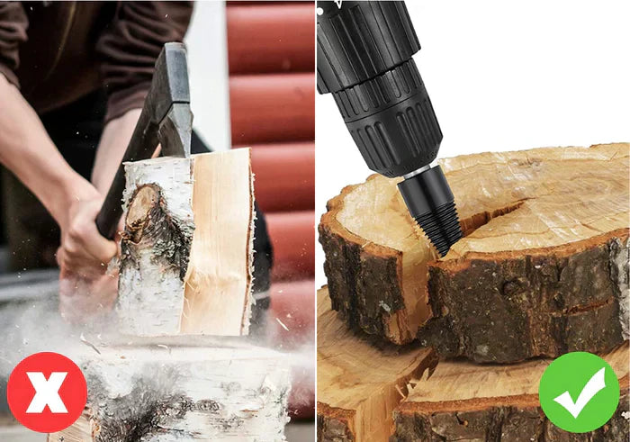 Frendorf | SplitDrill Tragbare Brennholz-Bohrmaschine