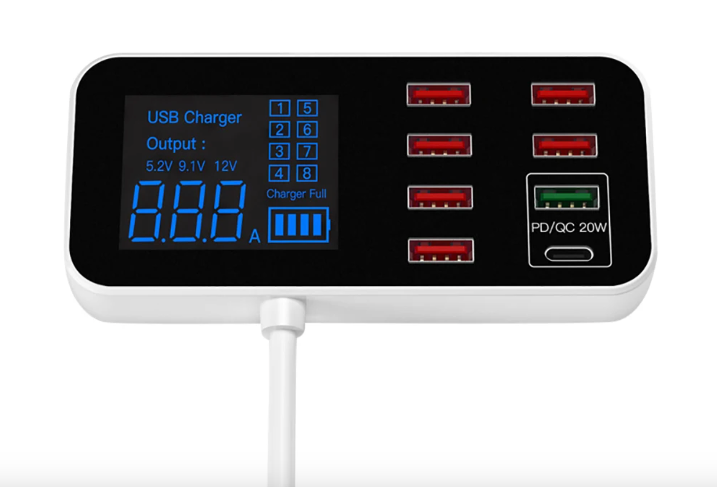 Frendorf |  Multi-USB-Ladegerät | Schneller Ladegerät für Netzadapter