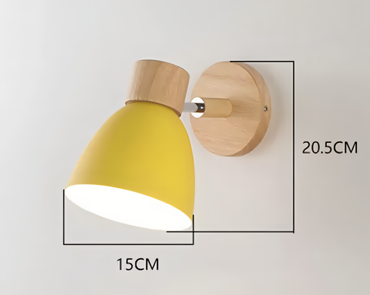Frendorf - Nordic-modern hanging switch wall lamp made of wood