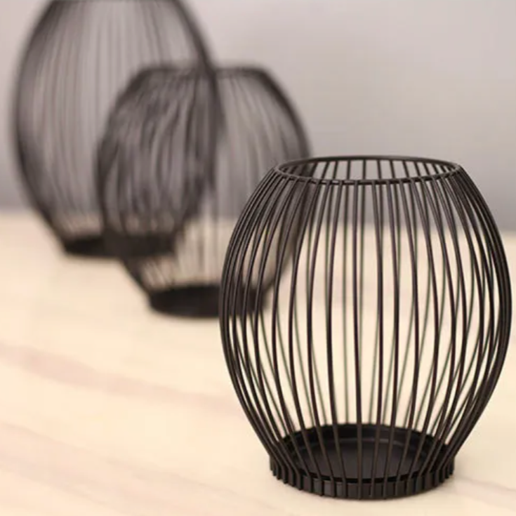 Frendorf | GlowIron Eleganter Eisen-Kerzenhalter | Moderner Kerzenständer | Dekoration für Zuhause