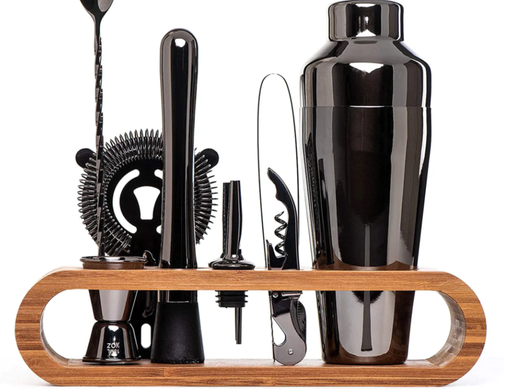 Frendorf | MixArt Metallisches Bar-Set | Elegantes Cocktail- und Barkeeper-Set | Perfekte Getränke leicht gemacht