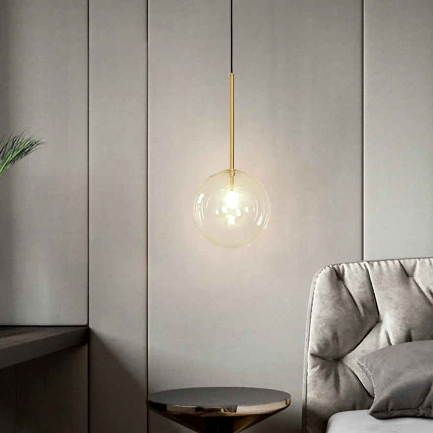 Frendorf | CrystalHollow Glas Pendelleuchte | Elegantes Design | Dimmbares Licht | Stilvolle Beleuchtung für Zuhause