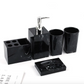 Frendorf | AurumCasa Marmor Badezimmer-Set 5-teilig | Edles Design | Luxuriöse Badaccessoires für Zuhause