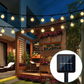 Frendorf | TwinkleGlow™ Solar LED Lichterkette | Außenbeleuchtung für Garten & Terrasse | Wasserdichte Funkellichter für jede Saison