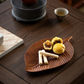 Frendorf | Leafora Walnussblatt Servierplatte | Elegantes Design | Naturinspirierte Tischdekoration | Perfekt für Snacks & mehr