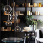 Frendorf | CrystalHollow Glas Pendelleuchte | Elegantes Design | Dimmbares Licht | Stilvolle Beleuchtung für Zuhause