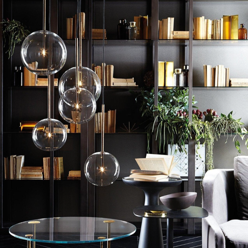 Frendorf | CrystalHollow Glas Pendelleuchte | Elegantes Design | Dimmbares Licht | Stilvolle Beleuchtung für Zuhause