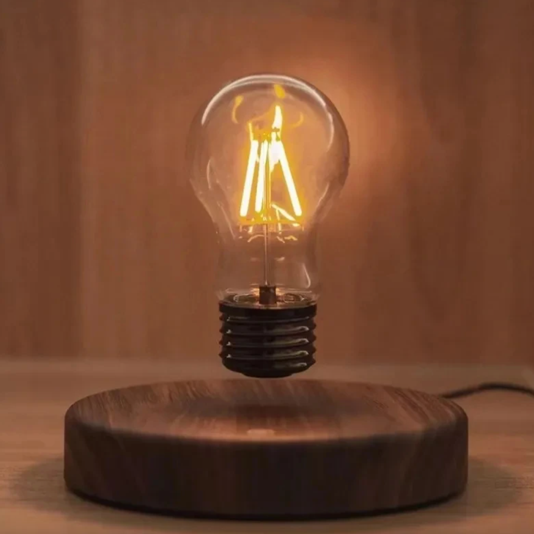 Frendorf | LumoFloat Schwebende LED Glühbirne | Magnetische Tischlampe | Modernes Design | Dekoratives Highlight