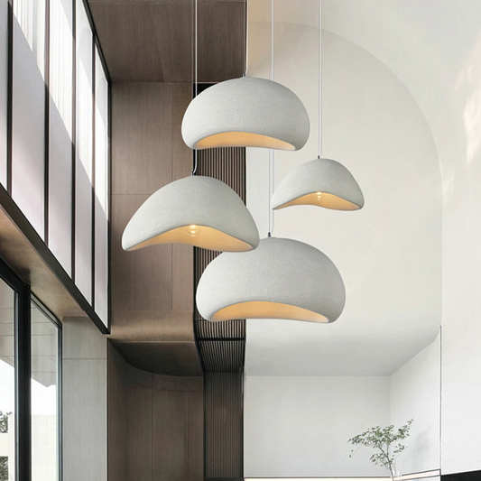 Frendorf | ZenGlow Wabi Sabi Pendelleuchte | Minimalistisches Design | Elegante Hängeleuchte für Wohnzimmer & Esszimmer