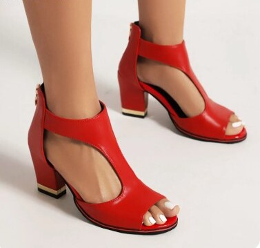 Frendorf | Leder Orthopädische Absatzsandalen