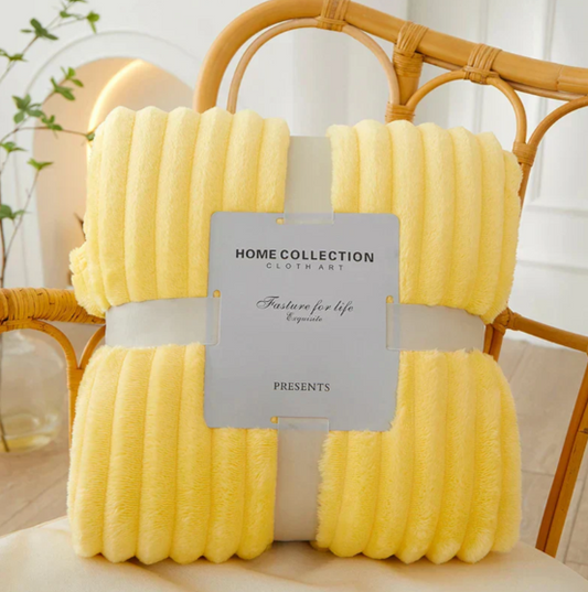 Frendorf | Breitgestreifte Flanell-Fleece-Decke