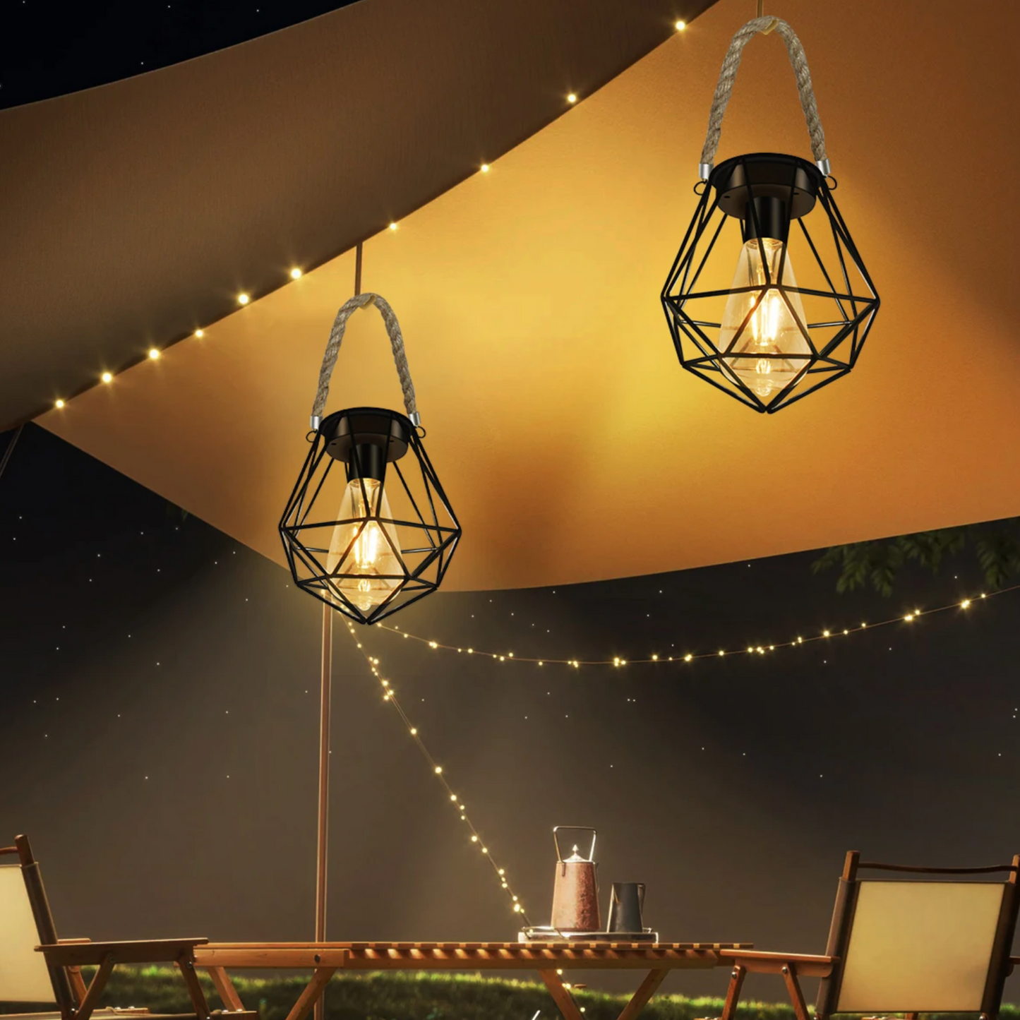 Frendorf | LunaForm Solar Geometrische Laterne | LED-Außenbeleuchtung | Nachhaltig & Stilvoll | Deko für Garten & Terrasse