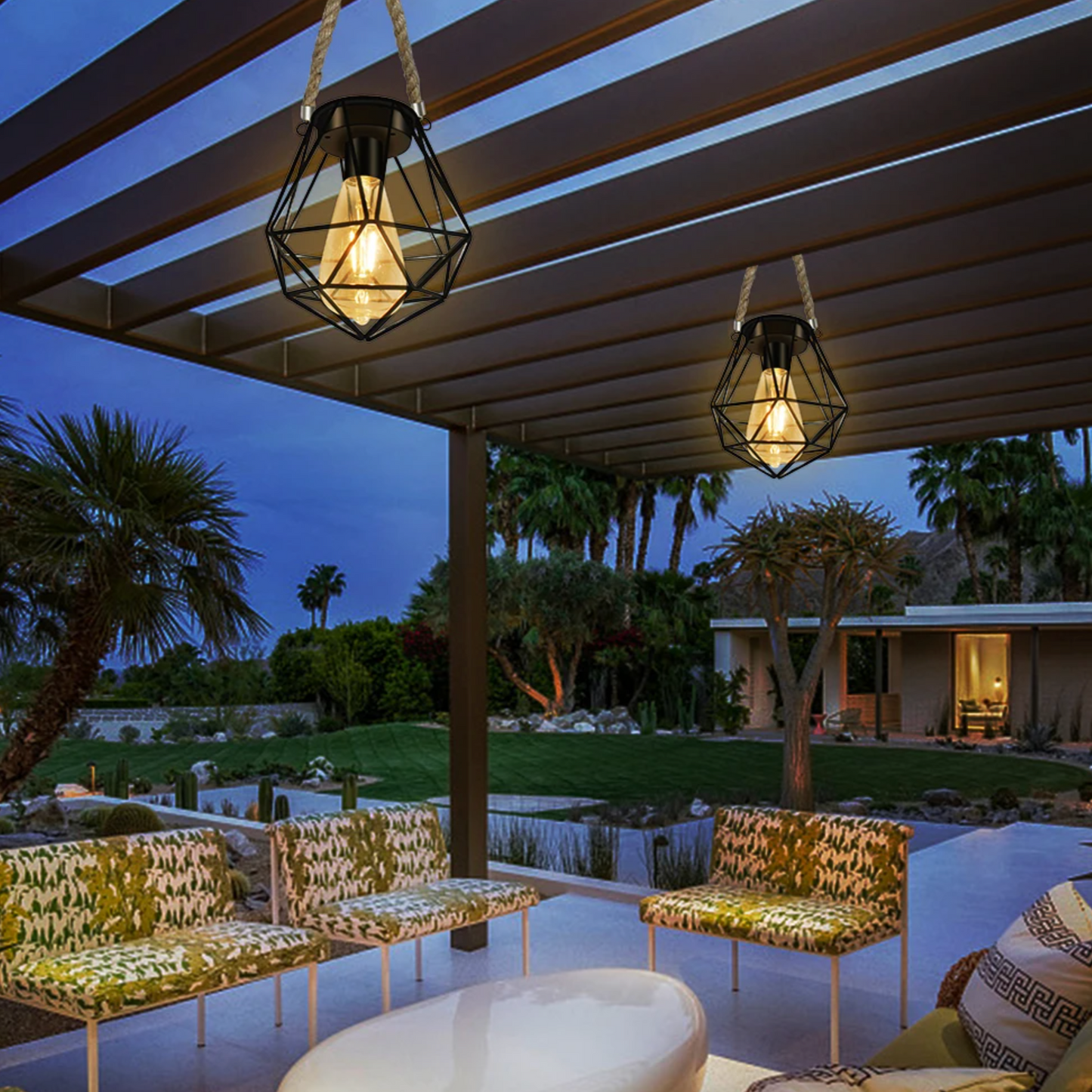 Frendorf | LunaForm Solar Geometrische Laterne | LED-Außenbeleuchtung | Nachhaltig & Stilvoll | Deko für Garten & Terrasse