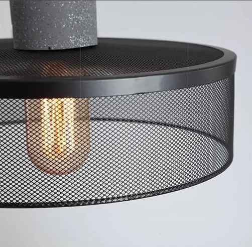 Frendorf | Betono_C | Industrielle LED-Pendelleuchte– Beton & Eisen