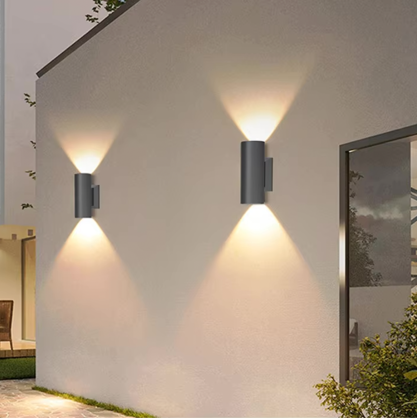 Frendorf | Außenwandleuchte | LED Aluminiumbeleuchtung für den Garten