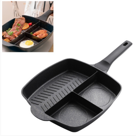 Frendorf | SizzleSplit – 3-in-1 Bratpfanne mit getrennten Sektionen
