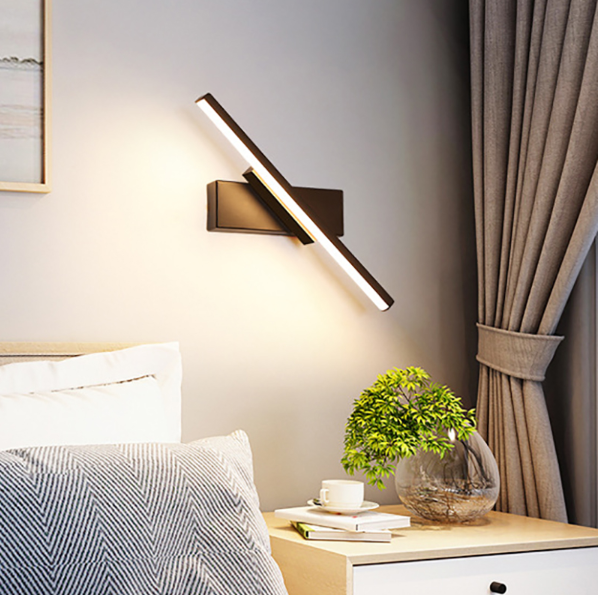 Frendorf | LumaTwist Drehbare Schlafzimmer-Wandleuchte | Modernes LED-Design | Verstellbar | Stimmungslicht