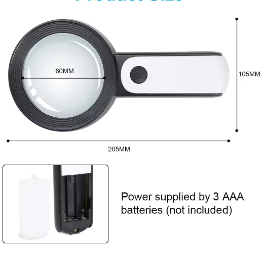 Frendorf | 30-fache Vergrößerungslupe für Senioren