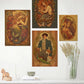 Art Nouveau Kraftpapier Poster Vintage Zuhause Zimmer Bar Café Dekor Ästhetische Kunst Wandgemälde