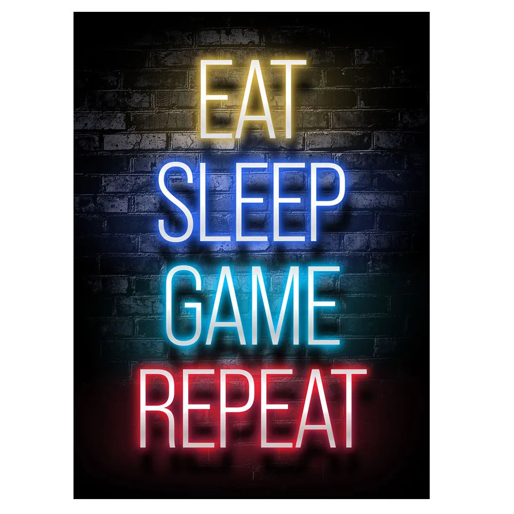 Frendorf | GameVibe Exquisite Gaming Art Poster Leinwanddruck | Hochwertige Wandkunst | Dekoration für Gamer & Spielzimmer