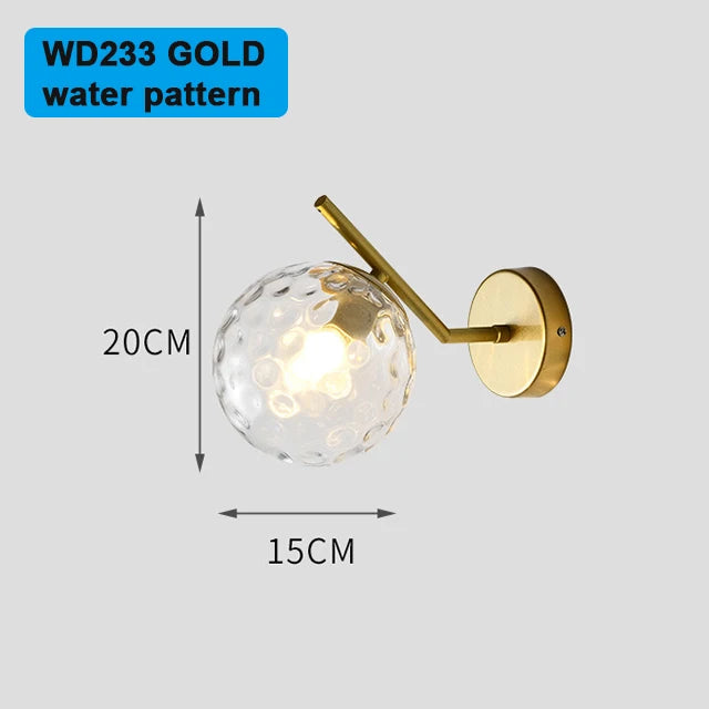 Luxuriöse goldene LED-Wandleuchte