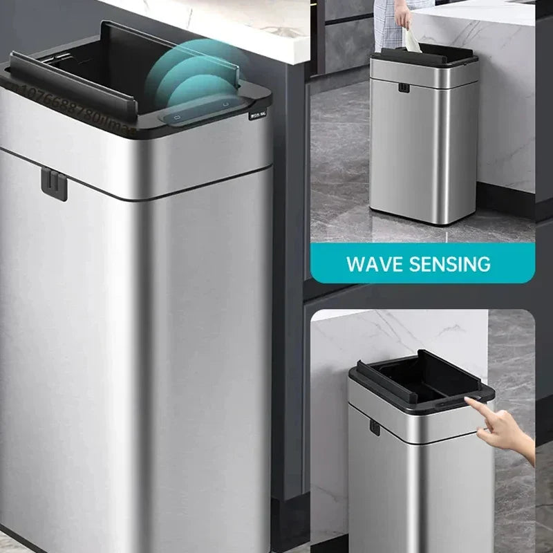 Frendorf | Smart Edelstahl Automatischer Sensor Mülleimer