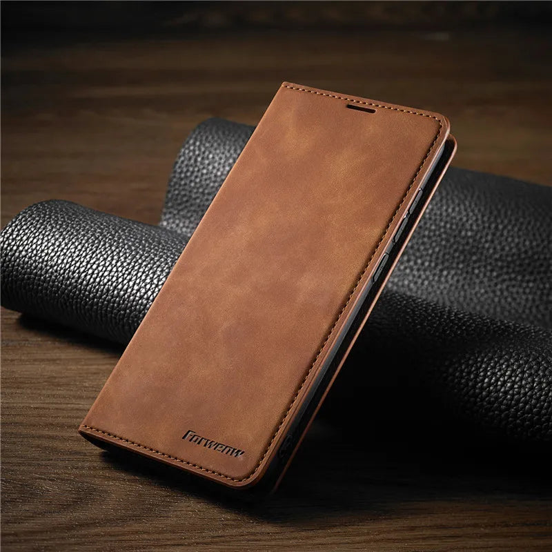 Frendorf |  iPhone Hülle: Magnetische Leder Tasche für stilvollen Schutz