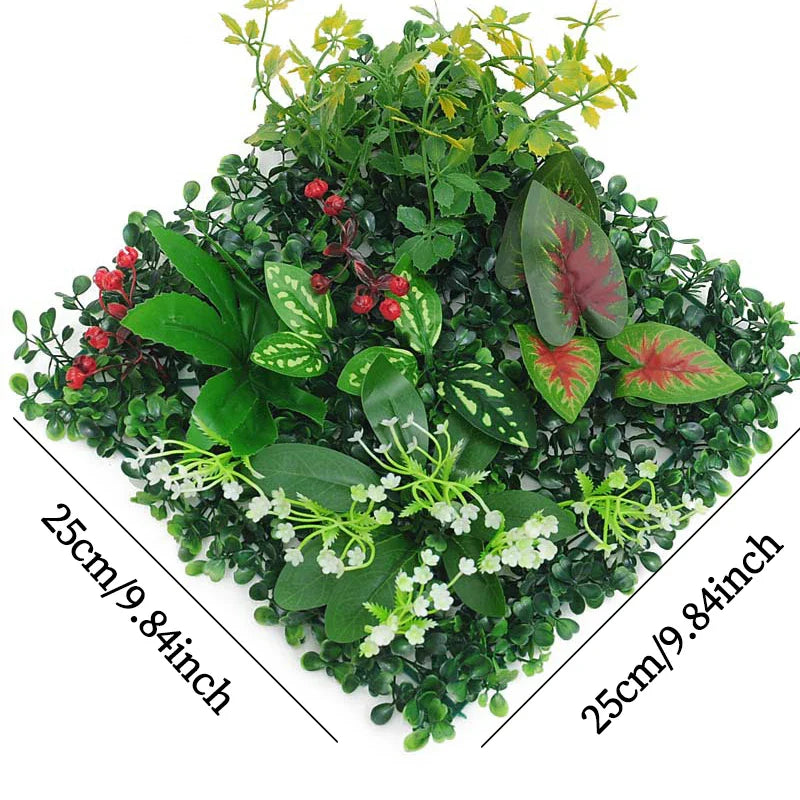 Frendorf | 25x25cm Kunstrasenpaneel – Üppiger grüner Rasen Hintergrund für Hochzeit, Hotel, Garten & Wohnkultur