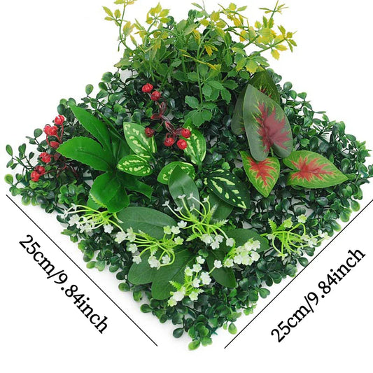 Frendorf | 25x25cm Kunstrasenpaneel – Üppiger grüner Rasen Hintergrund für Hochzeit, Hotel, Garten & Wohnkultur