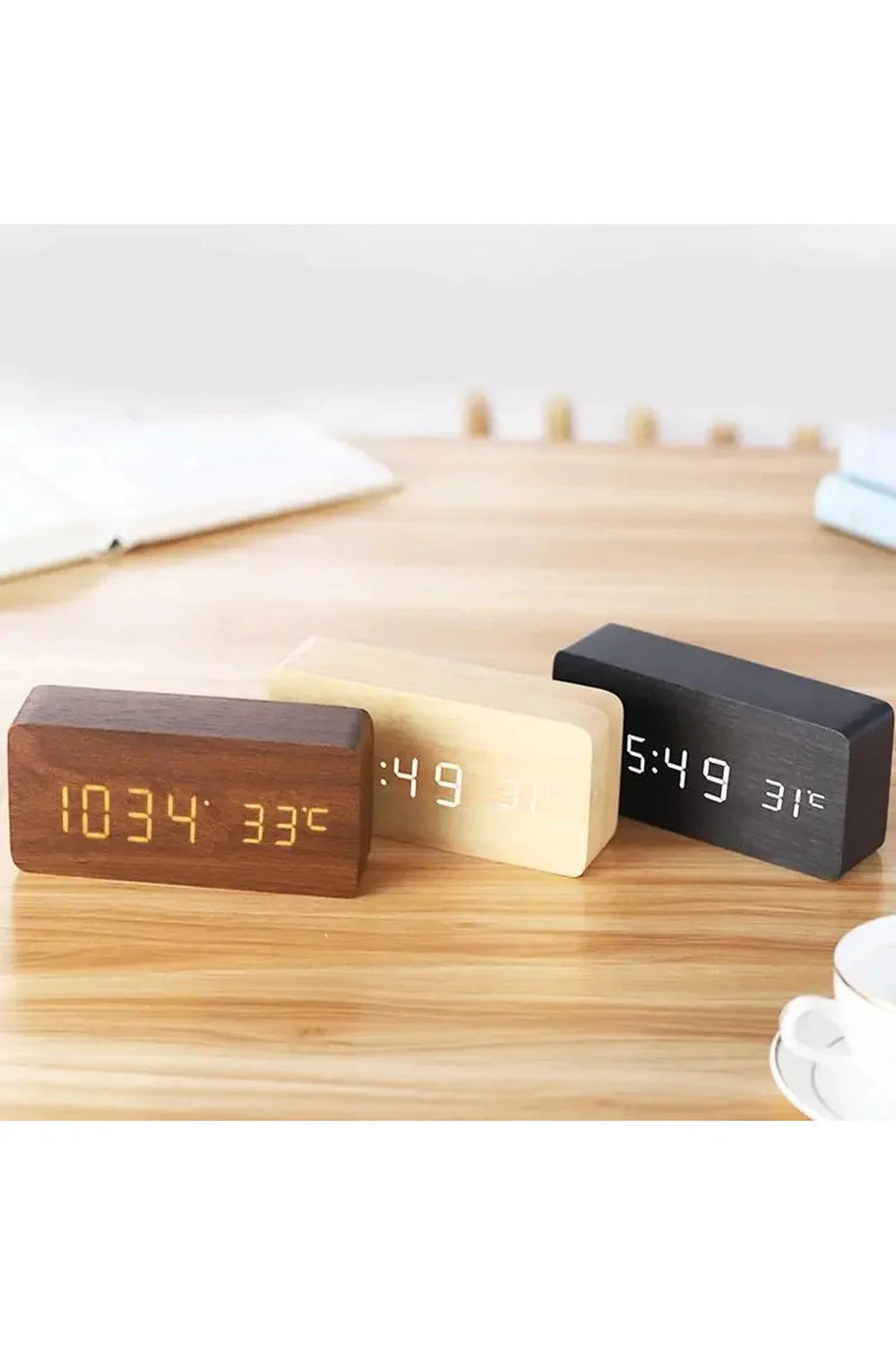 Holz LED Digitaluhr