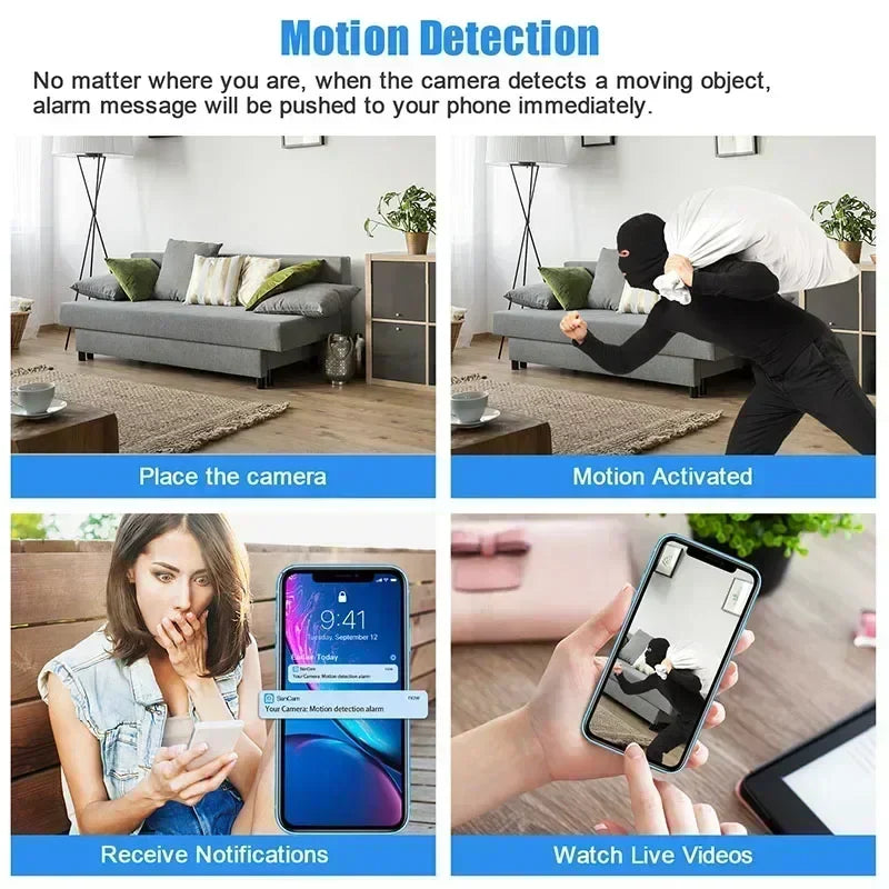 Frendorf | Mini Spy HD WiFi Bewegungsmelder Sicherheitskamera