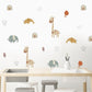Frendorf | Cartoon Wandtattoo Giraffe Elefant Regenbogen