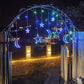 Solar Moon Star Lampe LED Lichterkette Dekoration