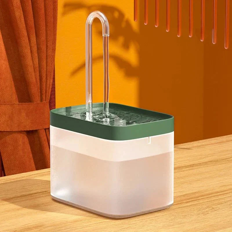 Frendorf | Ultra-leise Haustier-Wasserbrunnen mit intelligenter Filtration - 1,5 l Edelstahl