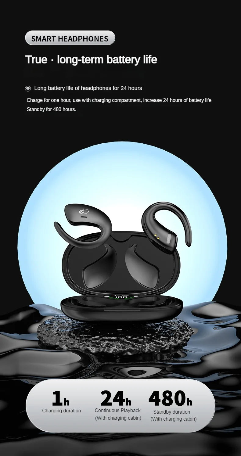 Frendorf | Neue IPX5 wasserdichte True Wireless Earbuds Kopfhörer mit Mikrofon HD-Anrufmusik