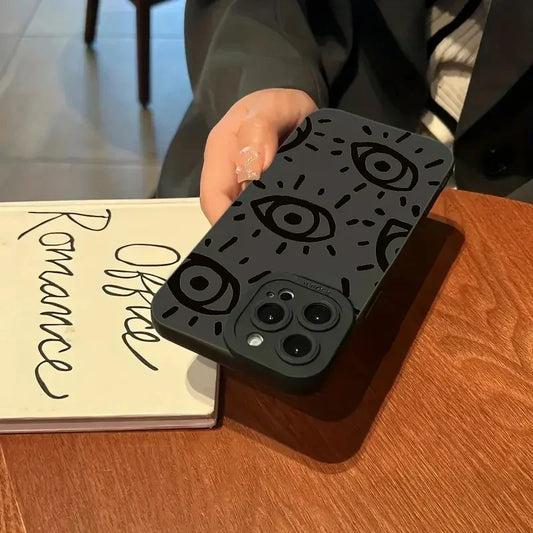 Frendorf | Augen Bedruckte Silikon iPhone Stoßfeste Hülle