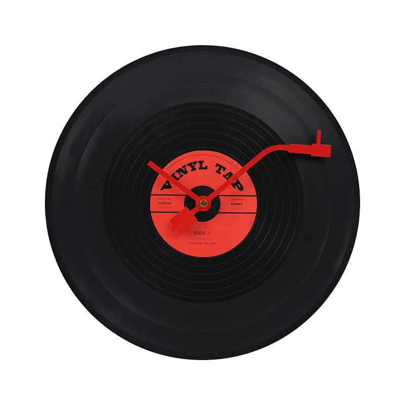Musical Vinyl Record Wall Clock