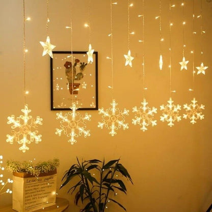 Solar Moon Star Lampe LED Lichterkette Dekoration
