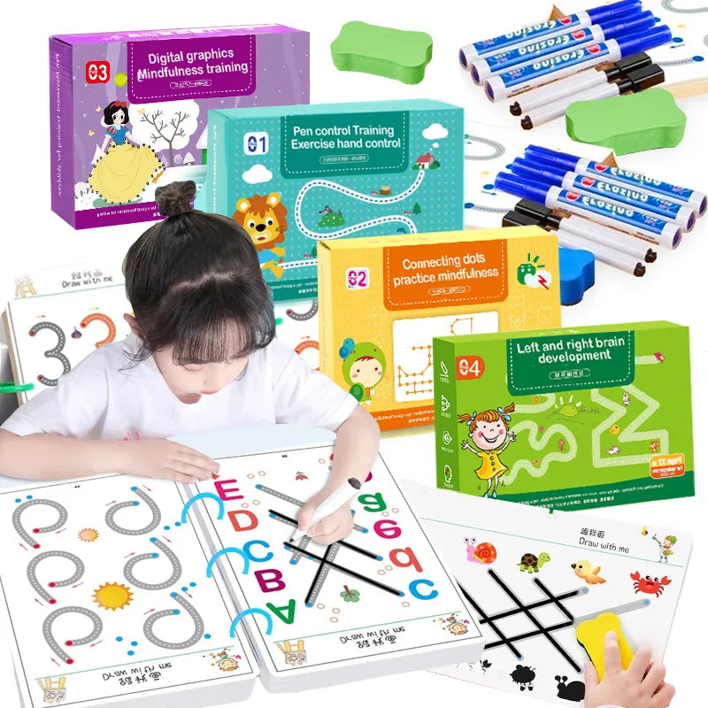Magic Tracing-Arbeitsbuch-Set Für Kinder