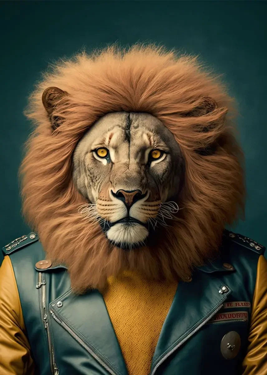 Lustige Tier-Aviator-Poster-Drucke Löwe Tiger Elefant Reh Flugzeug Pilot Leinwandmalerei Wandkunst Für Wohnzimmer Wohnkultur