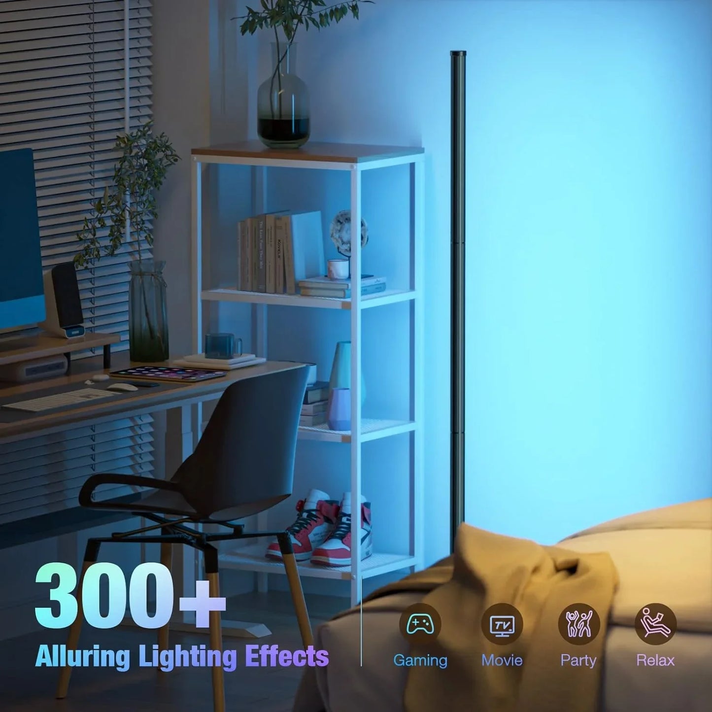 Smart RGB Stehlampe - 16 Millionen Farbwechselnde Stimmungslicht