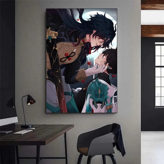 Blade Ren Dan Heng Honkai Star Rail Poster Galerie Drucke Malerei Wand Leinwand Bilder Wohnzimmer Aufkleber Klein
