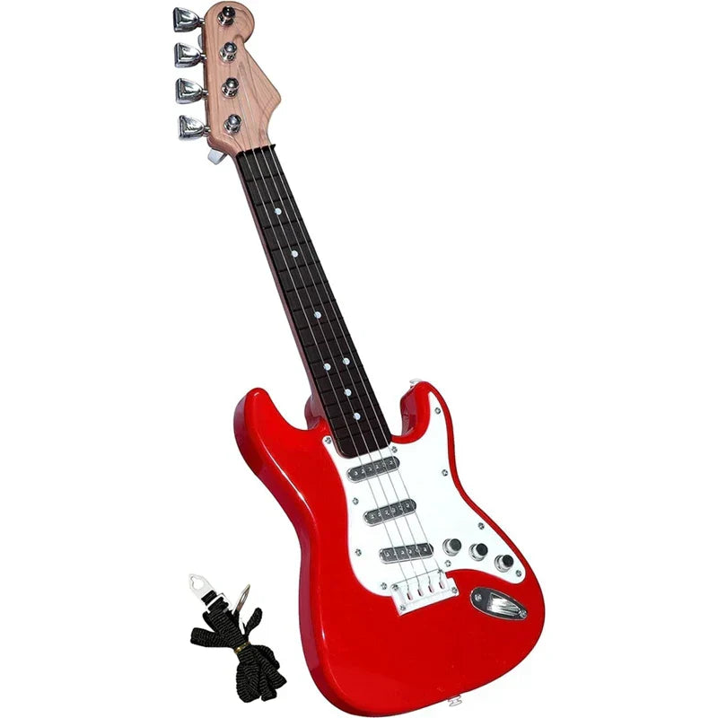 Frendorf | 4-Saitige-E-Gitarre Spielzeug für Kinder - Tragbares Musikinstrument, Perfektes Geschenk für junge Musiker