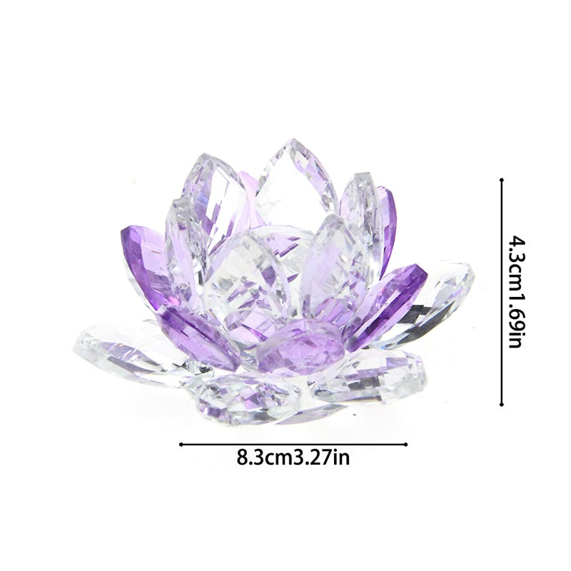 Kristall Lotus Blume Handwerk Glas Briefbeschwerer Hause Dekoration Ornamente Figuren Hause Hochzeit Party Decor Geschenke Souvenir
