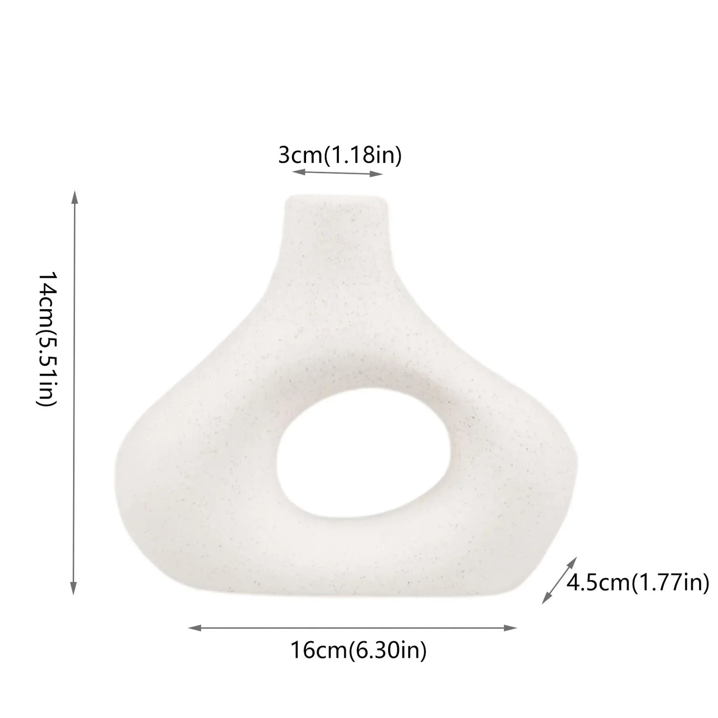 Moderne nordische Vase für Zuhause & Büro (Blumen oder Dekor)