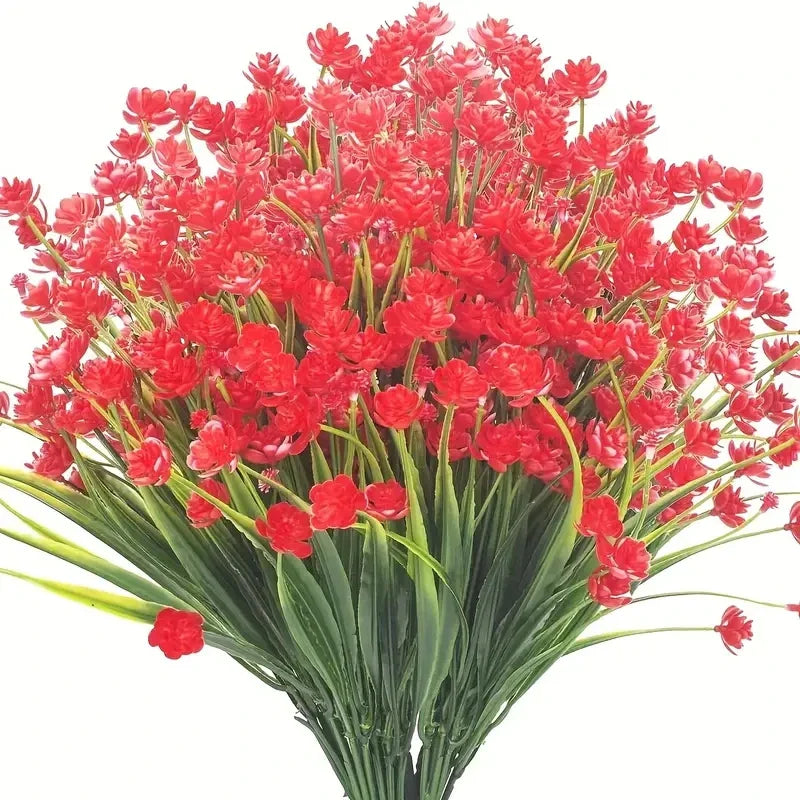 Frendorf | 12 Bündel Künstliche Blumen – Outdoor UV-beständige Kunstblumen, Premium oxidationsbeständige florale Dekoration für Garten, Balkon, Terrasse & Party