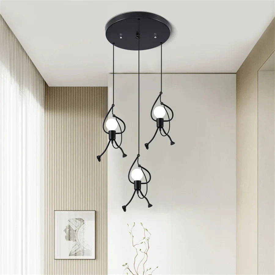 Frendorf | RetroBeam Iron Design Deckenleuchte | Vintage Retro LED Lampe | Industrial Look für Zuhause